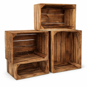 caisse bois effet ancienne