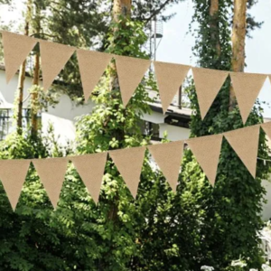 Fanion craft jpeg Guirlande Fanion en jute - 25mètres