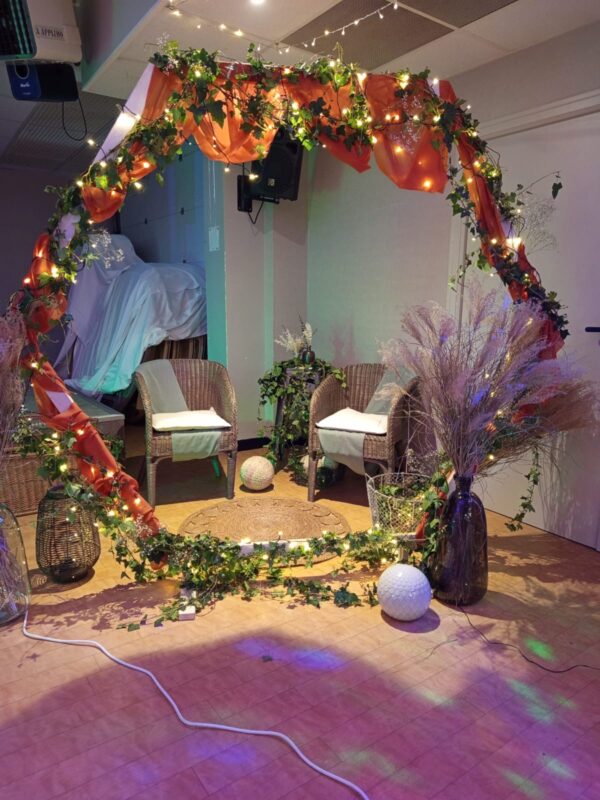 Arche installée pour une décoration mariage à Pontivy