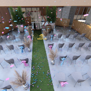 FILGRANE LUM pack ensemble celebration_3 – Photo Tapis de sol moquette Mariage - Gazon synthétique ultra réaliste - 10ml x 1m de large