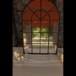 Miroir plan de table Miroir "porte" 92x135cm - seul à personnaliser