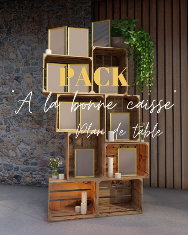 Pack " A la bonne caisse" - Plan de table