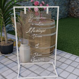 RENDU 3D Panneau de bienvenue