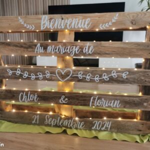 bienvenue palette Panneau de bienvenue ' Rustica' personnalisation