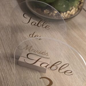 Numero de table plexi arch Numéro de table "plexi arch"