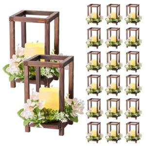 Support florale / centre de table / lanterne bois